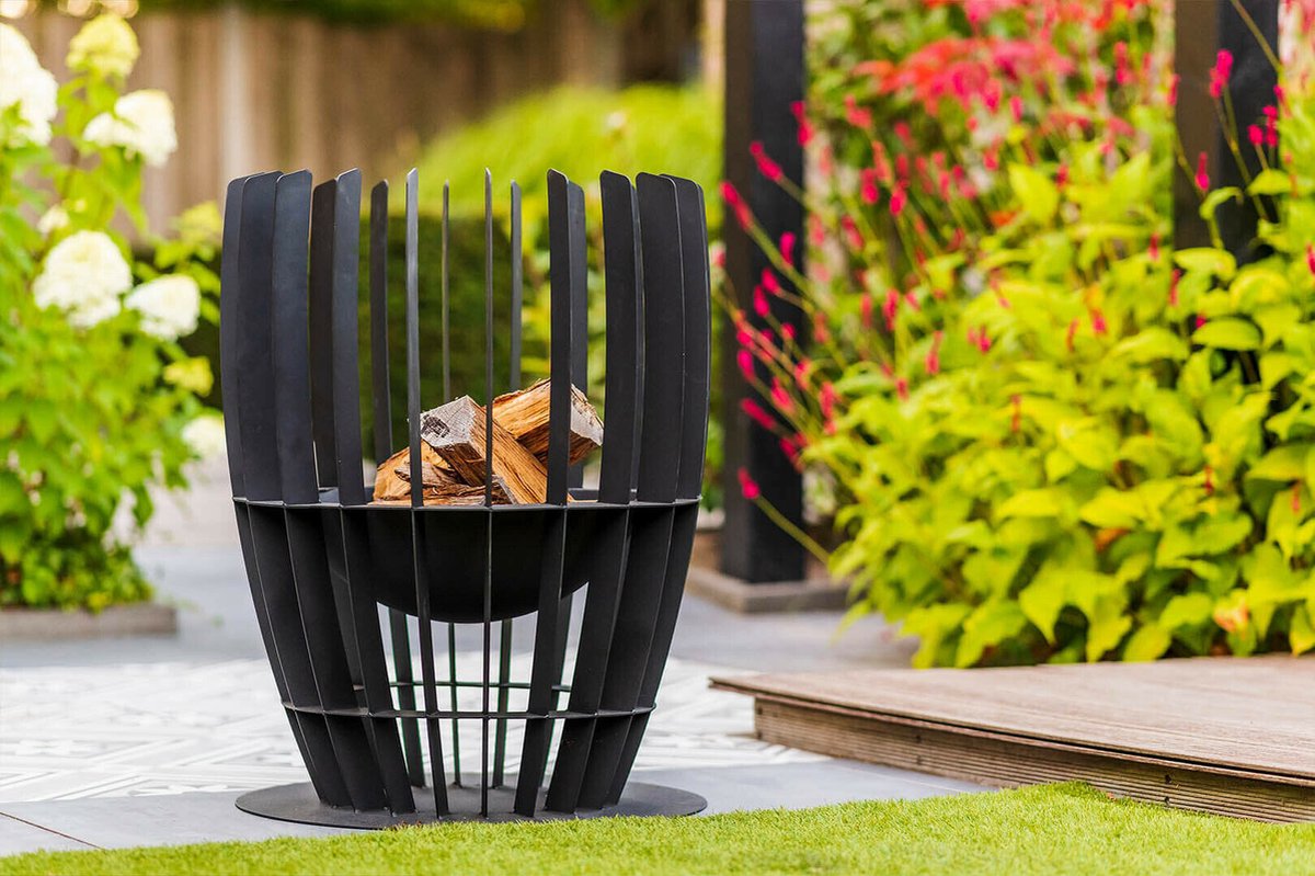 RedFire Baylor Fire Basket - Black