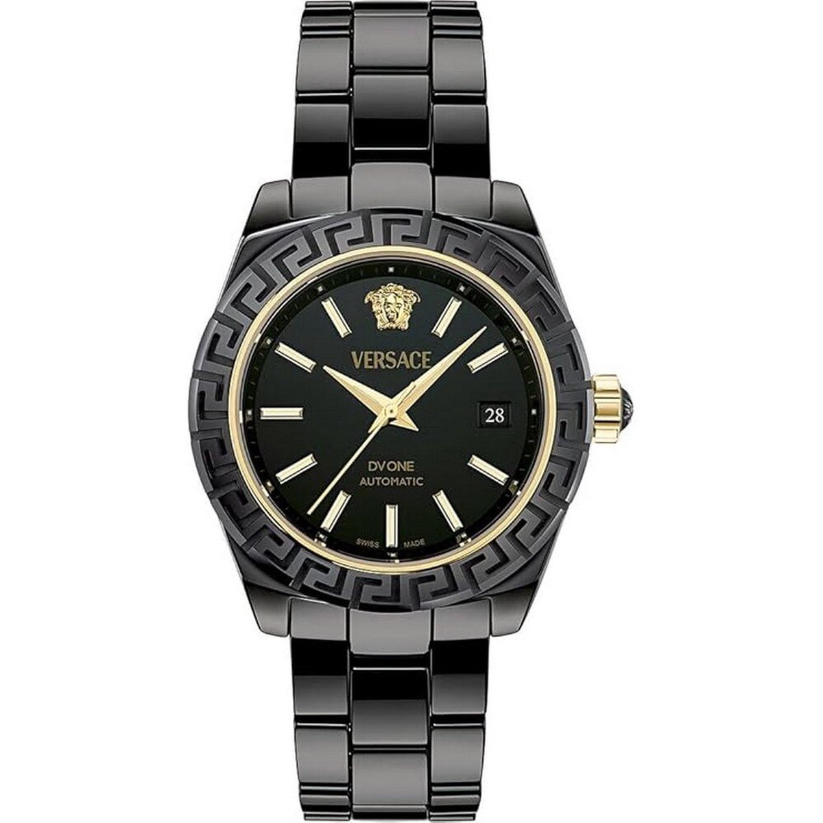 Versace DV-One VE6B00123 Horloge - Keramiek - Zwart - Ø 40 mm