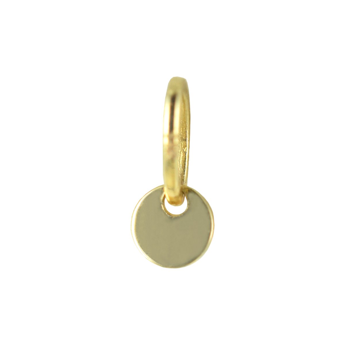 New Bling 132400312 Gouden Hangertje - Rondje - Glad - 3 mm Doorsnee - 14 Karaat - Bedel - Goud