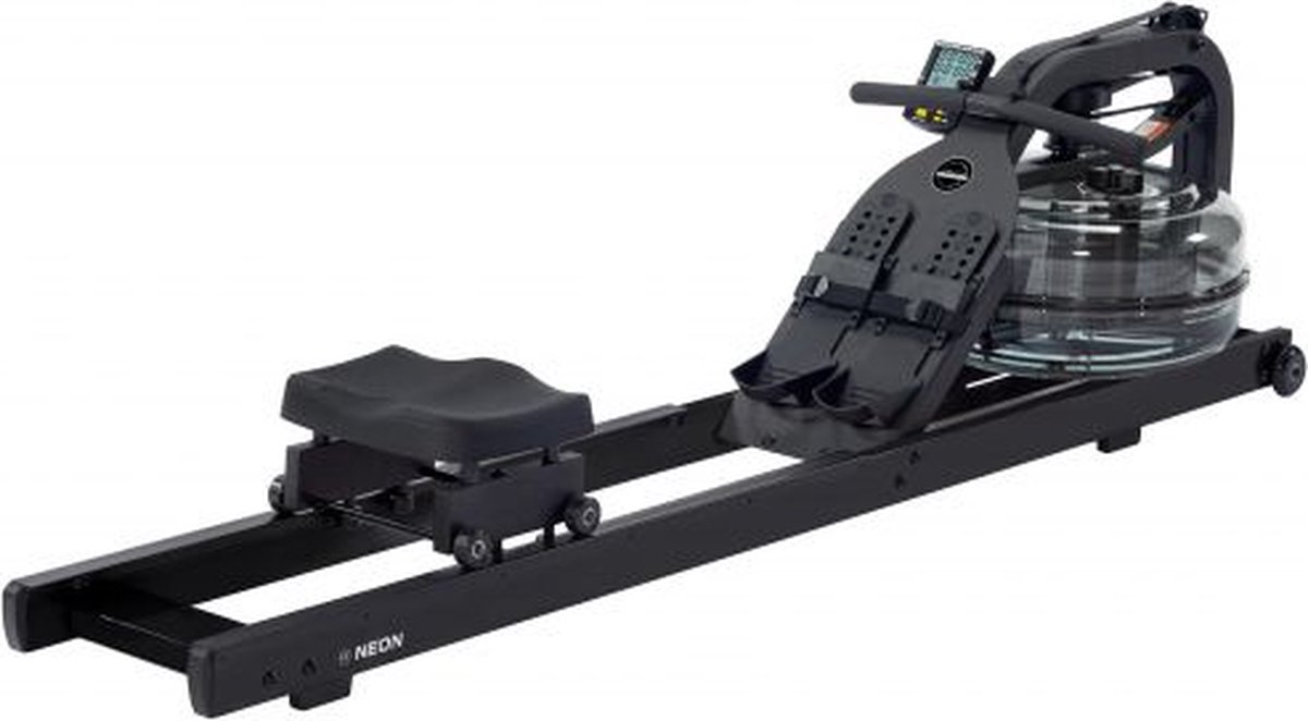 Afbeelding 2 van Fluid Rower Neon Plus - Opklapbaar - Roeimachine met 4 weerstanden - Roeiapparaat voor thuis - Verstelbaar - Water weerstand - Inclusief hartslagfunctie