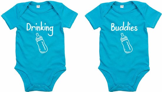 Barboteuses - Drinking Buddies - Surf Blue- 12-18 mois