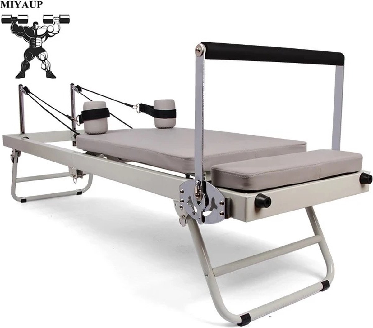 Nique Pilates - Pilates reformer - Pilates machine - De betaalbare Pilates machine voor thuis - Beige