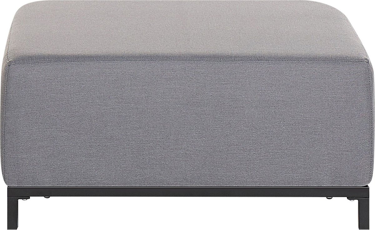 ROVIGO - Ottomaan - Grijs - Polyester