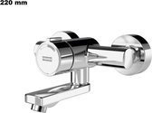 F3S-Mix Zelfsluitende wandkraan Uitloopsprong 220 mm F3 van Franke F3SM1004