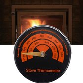 Vuurkachelthermometer voor schoorsteenpijpoventemperatuur, houtkachelthermometer magnetisch, oventemperatuurmeter Kachel voor houtkachels boven, brandende kachels, gaskachels, pelletkachel, voorkomen dat de kachelventilator beschadigd raakt door over