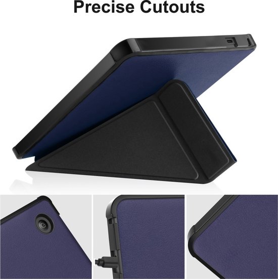 e-Reader Hoesje Origami Book Case met Wake/Sleep-functie - Kobo Sage Hoesje - Blauw van Merkloos — afbeelding 5