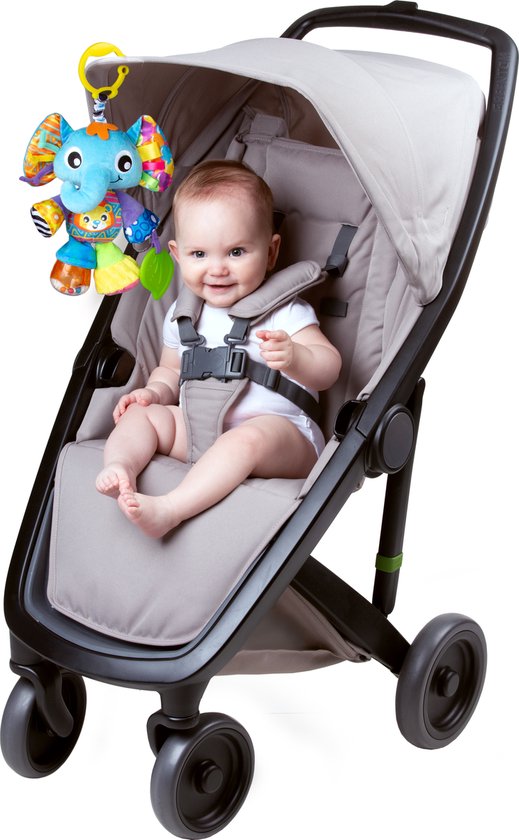 Playgro - Activity Friend Elly Elephant - Baby speelgoed - Hangspeeltje - Kinderwagenspeeltje - Rammelaar - Kinderwagenaccessoire - Buggyaccessoire- Educatief Speelgoed - Knuffeldier van Playgro — afbeelding 4