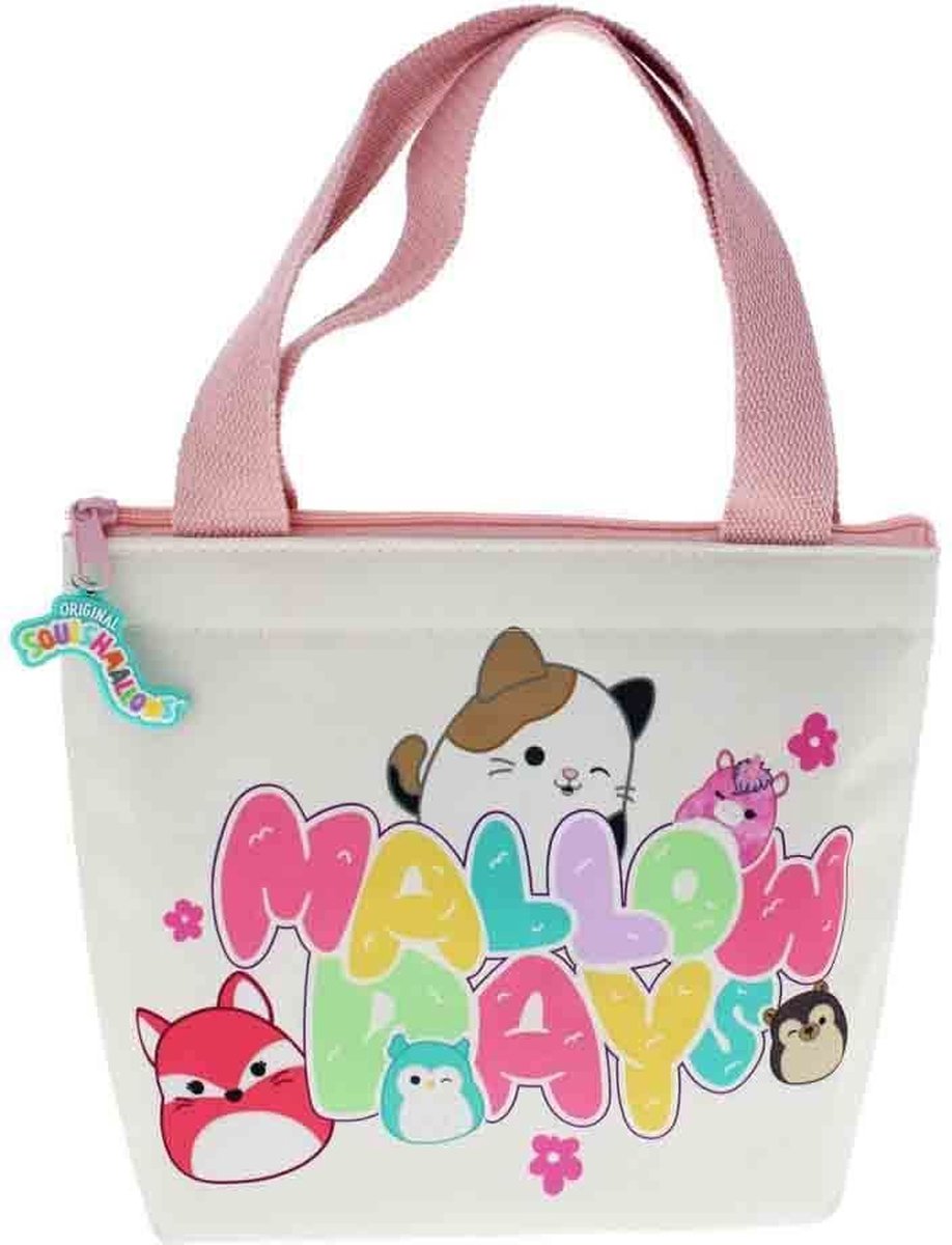 Squishmallows Lunchtas met handvatten - Warmhoudtas - Koeltas - Lunchbag - 31x22 cm