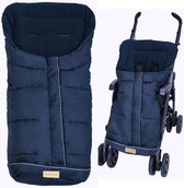 Voetenzak Buggy Universeel met zachte fleece voering - Blauw 6-36 mnd