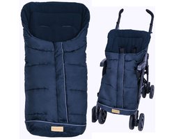 Voetenzak Buggy Universeel met zachte fleece voering - Blauw 6-36 mnd