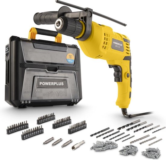 Powerplus Klopboormachine POWXBOX008 - Klopboormachine - 810 W- 158 accessoires