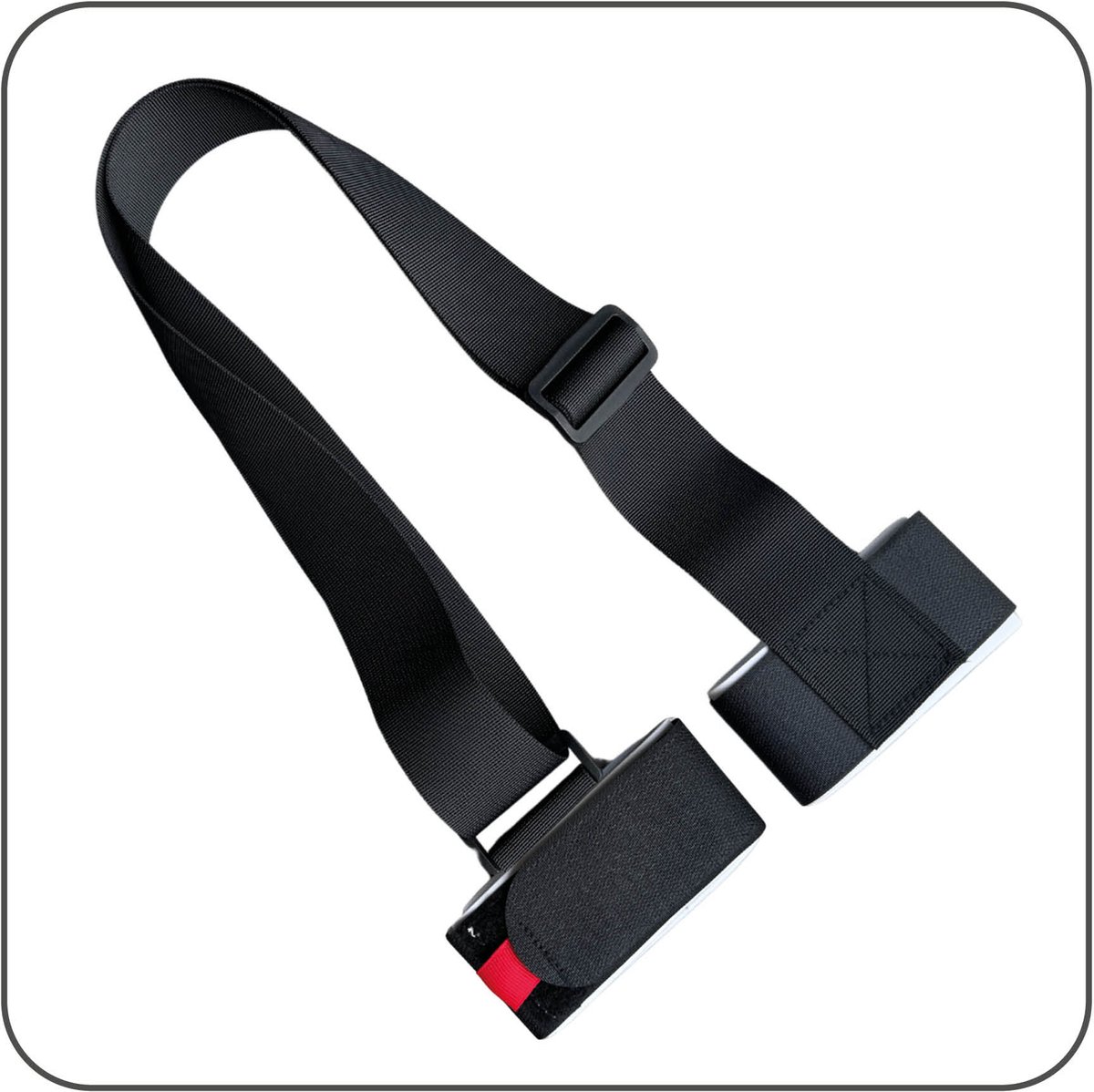 Sangle De Transport Pour Skis Et Bâtons Mata1 - Noire - Réglable 58-114 Cm - Bande épaule Rembourrée - Homme, Femme, Enfant