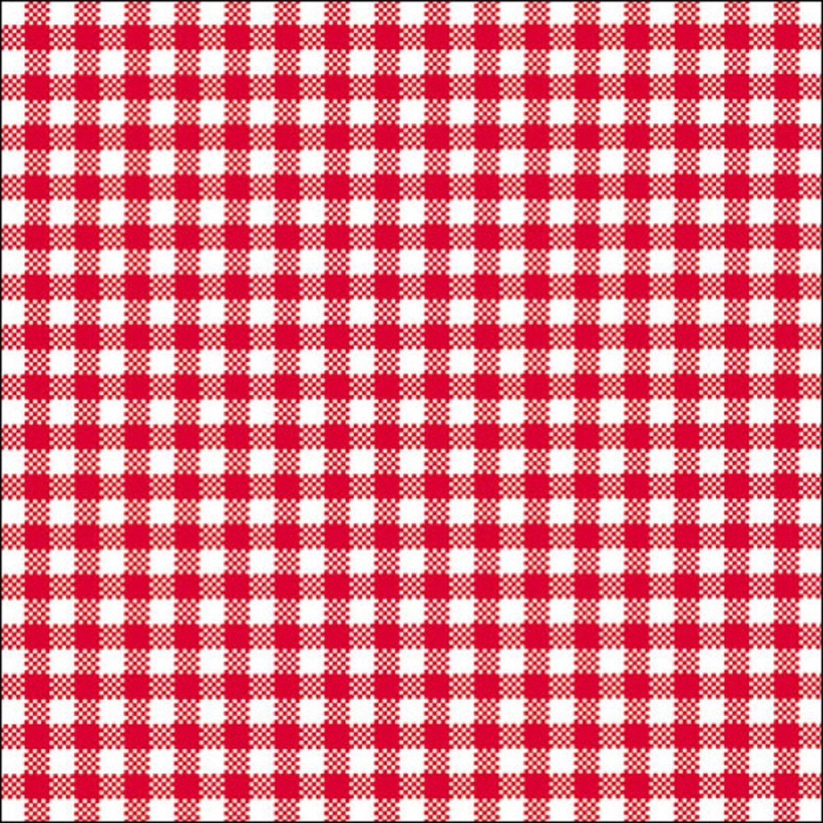 Ambiente Servetten - ruitjes rood/wit - 20x st - 33 x 33 cm - 3-laags - party bbq servetten