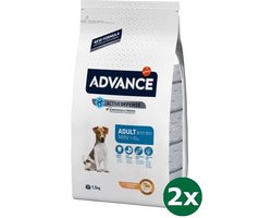 2x1,5 kg Advance mini adult hondenvoer