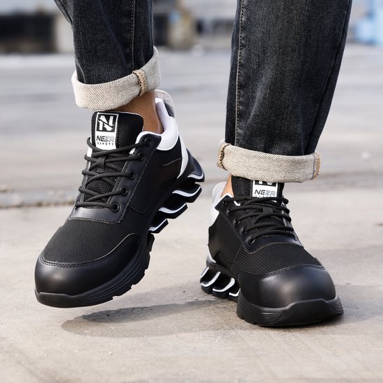 Chaussures de travail de Safety Nezr® pour femmes et hommes - Chaussures de sécurité - Imperméables/légères/élégantes/mode - Classe de sécurité S1P - Taille 38