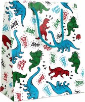 Central 23 Gelukkige 3e verjaardagskaart - dinosaurus thema cadeau voor 3 jaar oude kinderen - jongenskaart - driejarige zoon kleinzoon neef - wordt geleverd met stickers