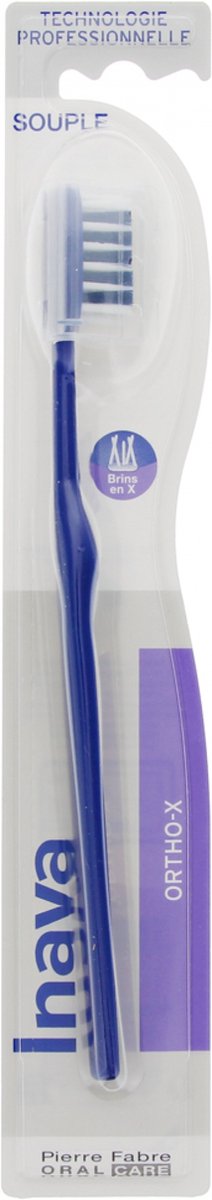 Goedkoopste Inava Ortho-X Zachte Tandenborstel 20/100 (Kleur Donker paars