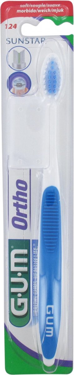 Goedkoopste GUM Ortho 124 Tandenborstel (Kleur Blauw