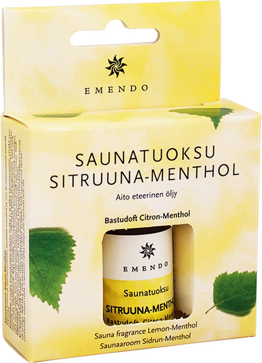 Goedkoopste Emendo Sauna geur Lemon - Menthol 10 ml | Sitruuna-Menthol