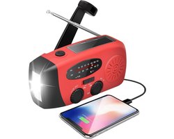 Radio Op Batterijen (Accu) Voor Rampen - Radio Opwindbaar - Noodradio - Noodradio Solar Opwindbaar