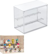 Elegante Acryl Displaykast met Zwarte * 16 Inch Hoogte - Perfect voor het * van Verzamelobjecten, Beeldjes & Bouwstenen