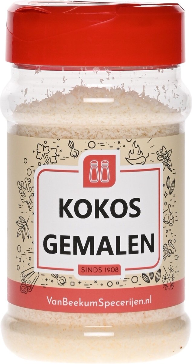 Goedkoopste Van Beekum Specerijen - Kokos Gemalen - Strooibus 80 Gram