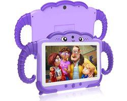 ApexArte® Kindertablet Vanaf 3 Jaar - Tablet Kinderen - Kinderspeelgoed - Lila