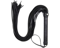 CHPN - Sex Zweep - Sex zweepje - BDSM - Sexspeeltje - SM zweepje - PU leer - Kinky zweep - Whip - Zwart - Unisex