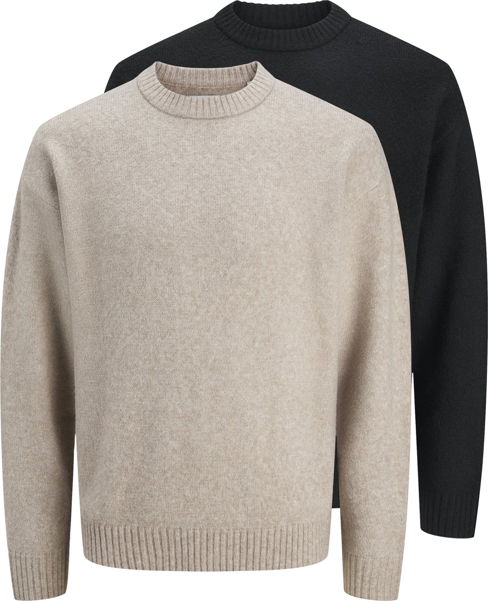 JACK&JONES - JJESOHO OLLIE KNIT CREW NECK 2PK MP - Heren - Gebreide truien