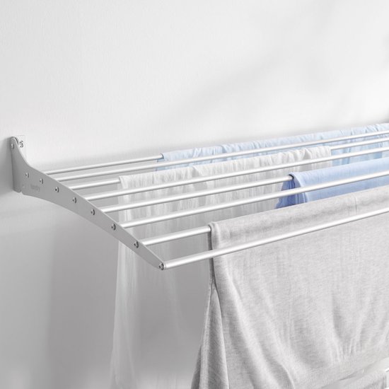 Foxydry Fold 82 cm wasdroogrek wandmontage clicksysteem - 82 x 50 x 10 cm