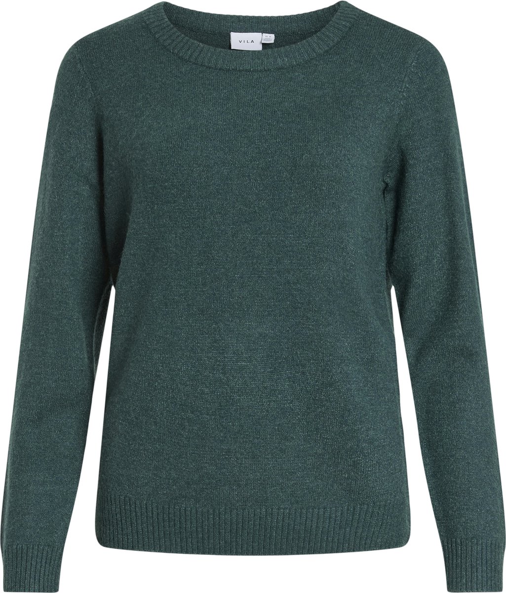 VILA - VIRIL O-NECK L/S KNIT TOP - NOOS - Dames - Gebreide truien