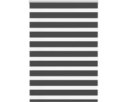vidaXL - Zebra - rolgordijn - 110x150 - cm - stofbreedte - 105,9 - cm - zwart
