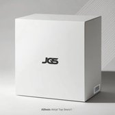 JGS ® Parure de Couette Réversible Élégante en 100% Katoen pour Lit Double - Rouge/Anthracite