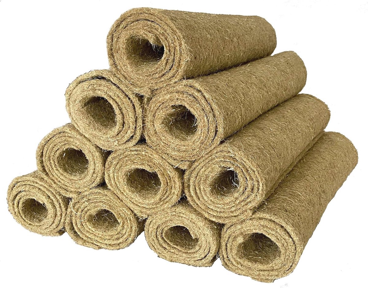 Hennep Knaagdiertapijt – 100x50cm, Dikte 5mm, Natuurlijke Bodembedekking voor Knaagdieren