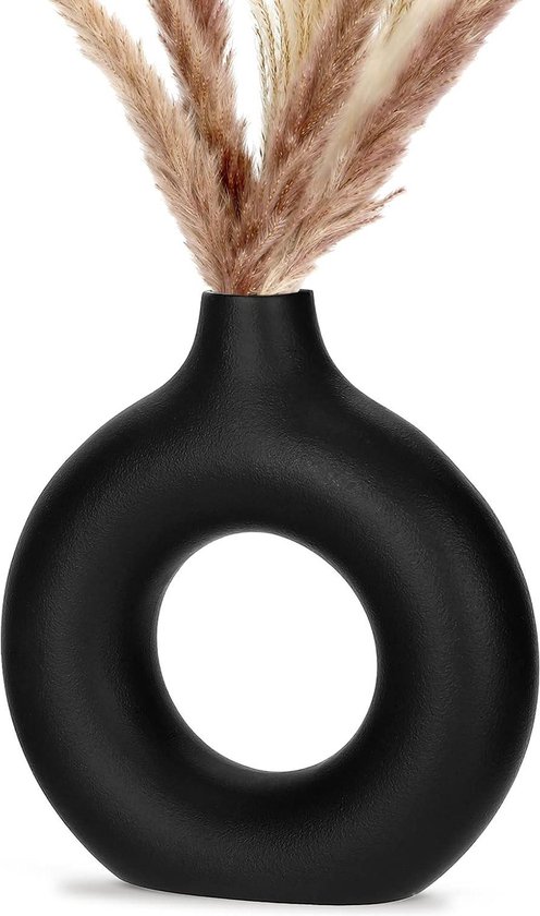 LEONARDO HOME Trogolo Keramische Vaas Wit 40 Cm - Handgemaakt Tijdloos Design
