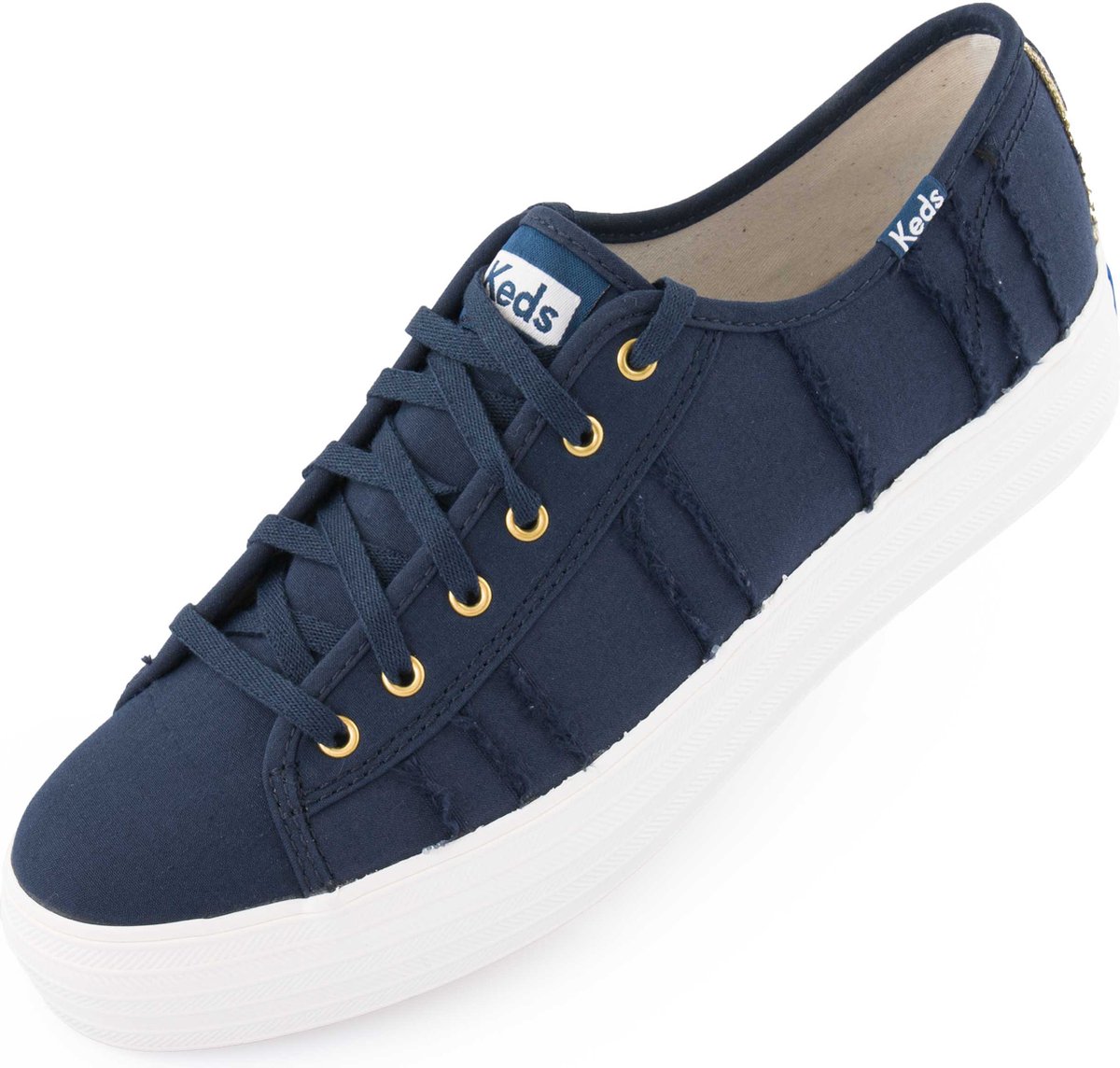 Damesschoenen Keds Wms Triple Kick Eyelash Canvas Indigoblauw 40