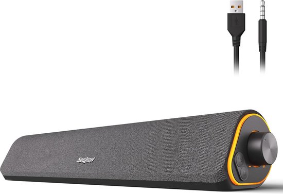 Bluetooth Stereo Soundbar met Kleurrijke Verlichting - Bluetooth - €49,70