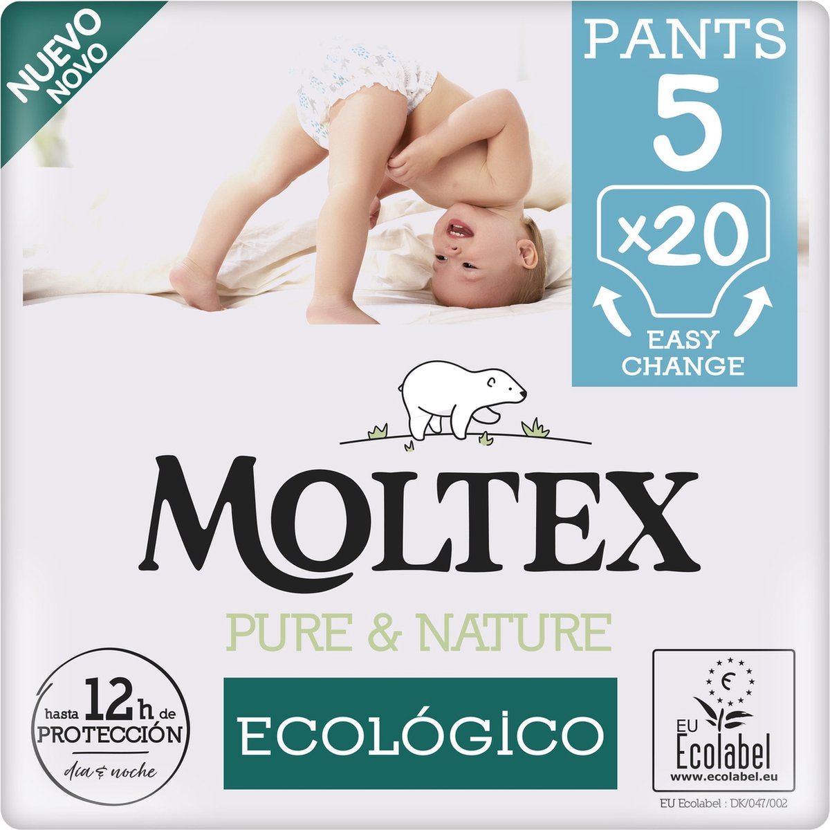 Goedkoopste Broek Moltex Pure & Nature T5 (9-14 kg) 20 eenheden | Moltex Pure & Nature