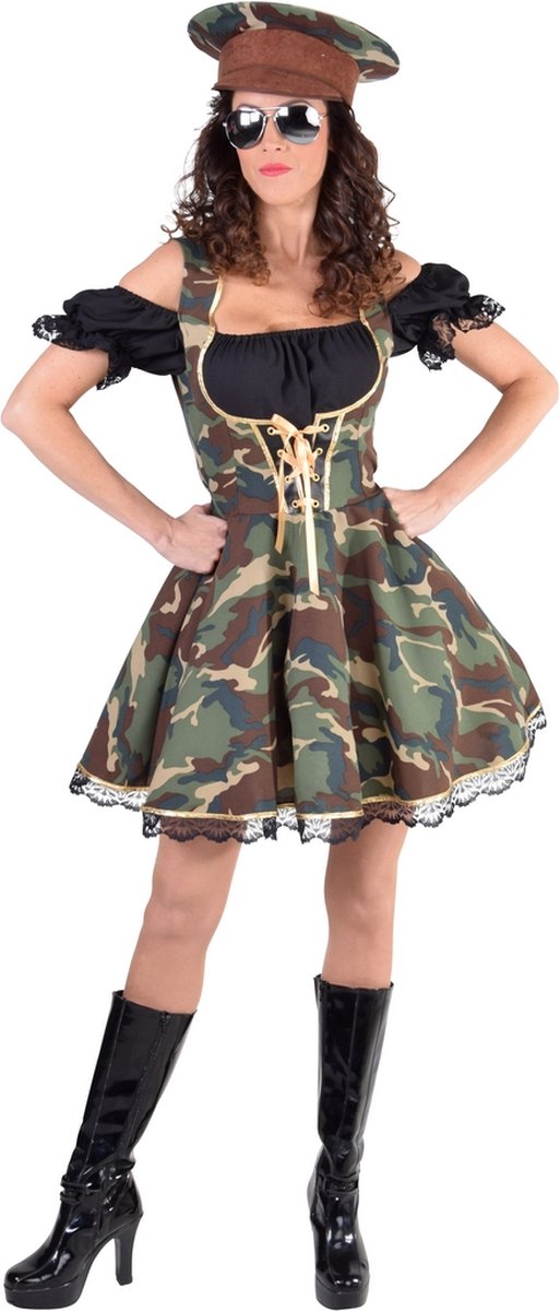 Officier outfit dames camouflage - Maat S