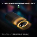 Zwart 1800mAh oplaadbaar batterijpakket voor Xbox Series X|S en Xbox One.