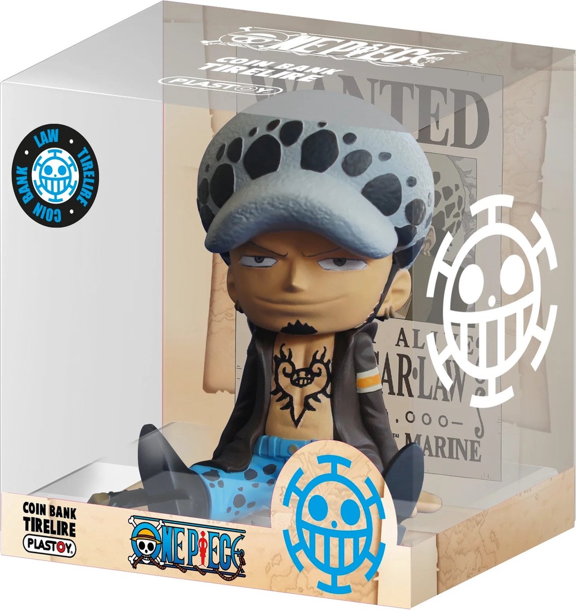 Plastoy One Piece Trafalgar Law spaarpot: Chibi design