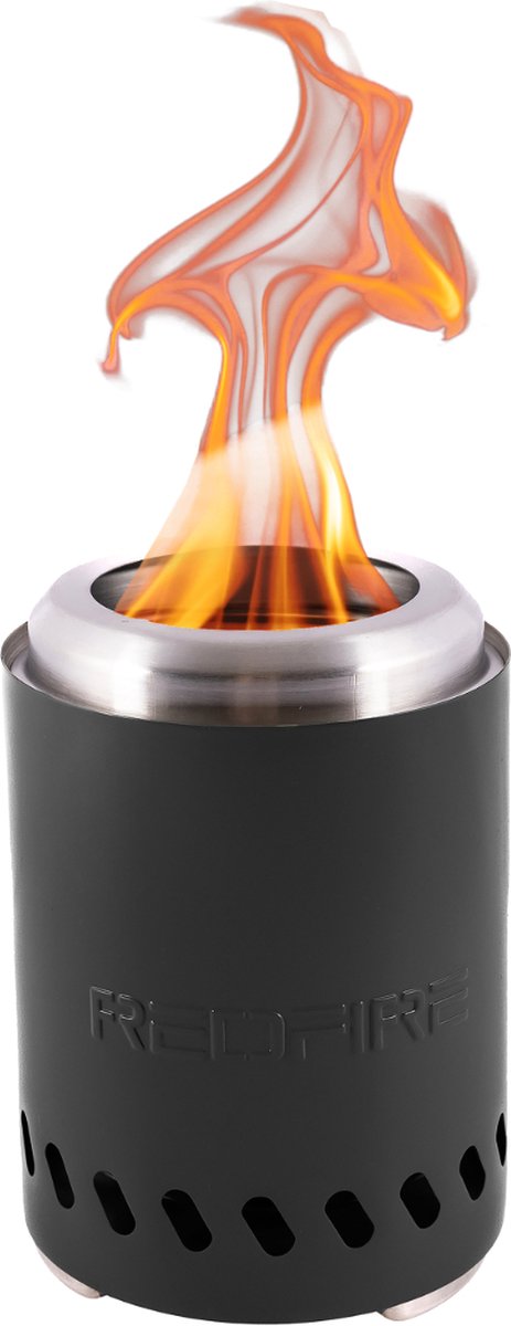 Bol.com RedFire - Volcano - Small - Zwart - Tafelhaard - Incl. beschermhoes & protectie mat - Hout & pellet gestookt - Drievoudi... aanbieding