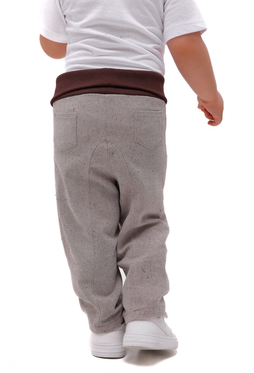 RobyKris Baby Broek - Katoen - Lichtbruin - Maat 86-92