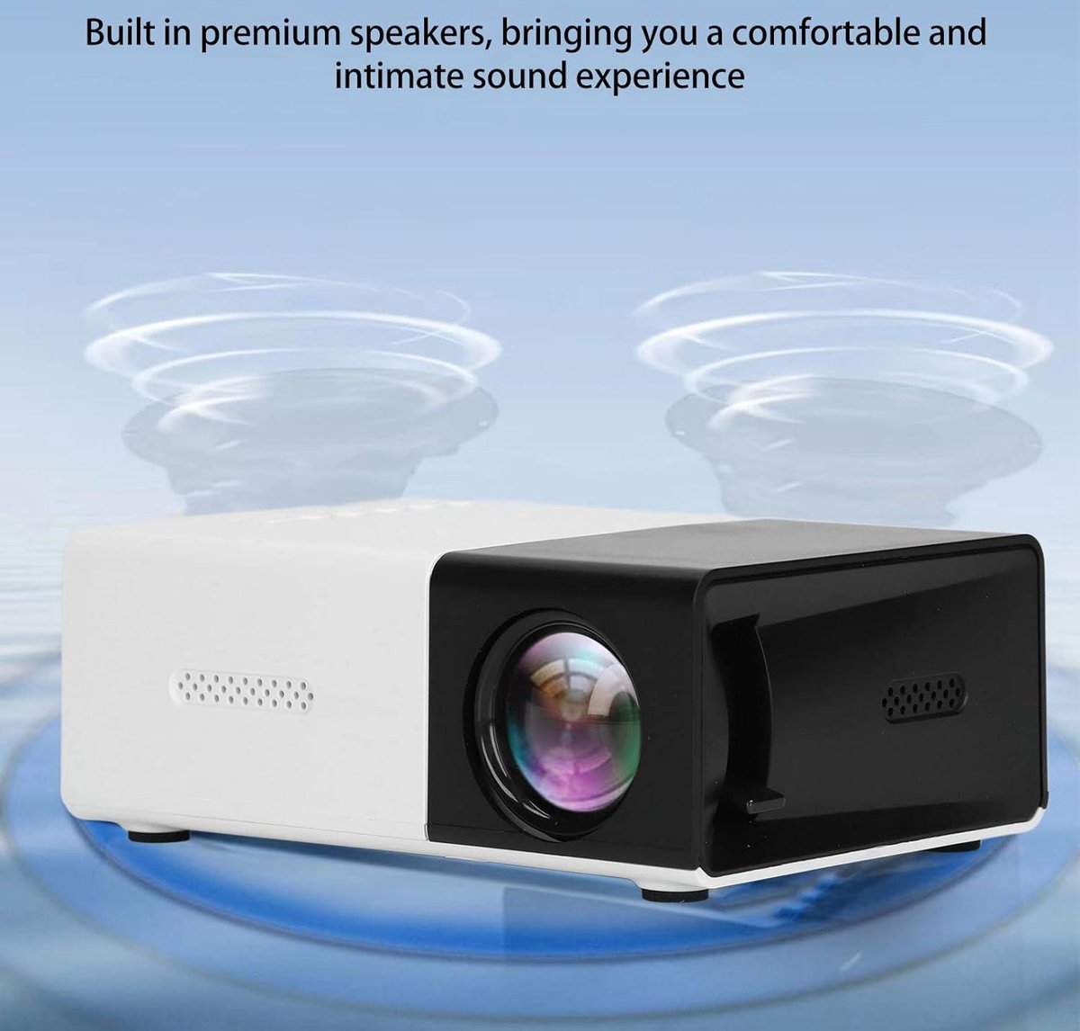 1080P Draagbare Mini-projector met Ingebouwde Luidsprekers - Multimedia Home Theatre Filmprojector - Compatibel met Smartphone en Laptop — cadeau in Elektronica - foto 3