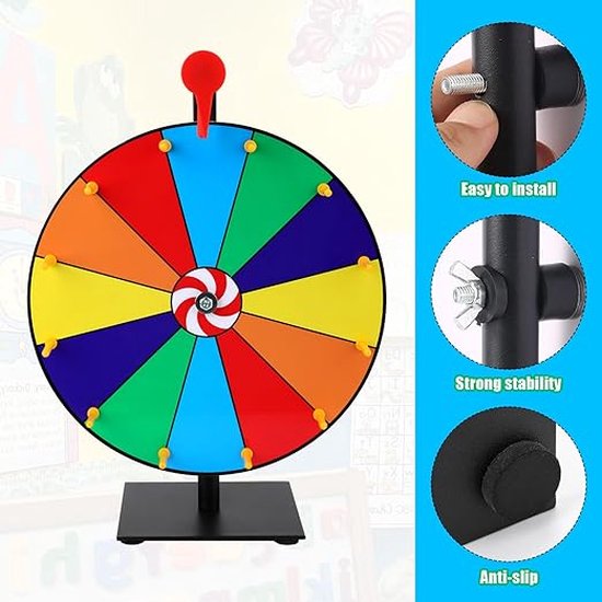 Rad van Fortuin - Draairad - Spel - Draaiwiel - Bingo - Gezelschapspel van Merkloos	 — afbeelding 4
