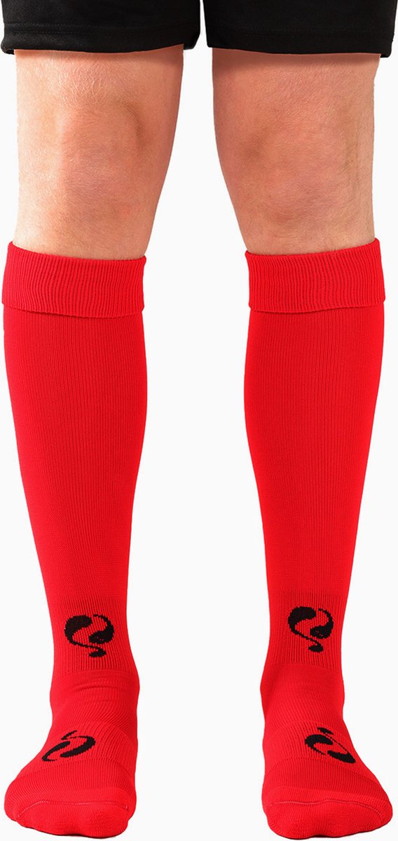 Q1905 Evergreen Voetbalsokken - Rood/Zwart