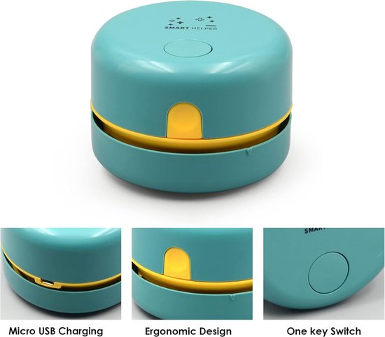 Mini-toetsenbordstofzuiger, Handheld Multifunctioneel Snelreinigend Mini- stofzuiger Voor Auto-laptop-naaimachine, Draagbaar Toetsenbord USB-desktop-puinverwijderaar(Groente