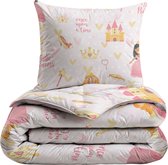 Bol.com Zelesta® Kiddybed Princess 140x200 - Kinderdekbedovertrek - 30 dagen proefslapen - Wasbaar hoesloos kinderdekbed - Bedru... aanbieding