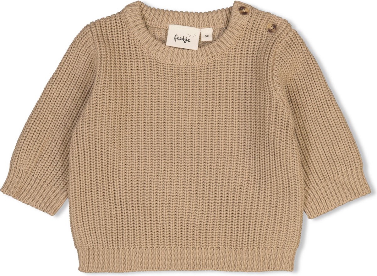 Feetje Sweater gebreid Taupe - The Magic is in You