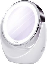 Bol.com Lanaform - LED Mirror - Make Up Spiegel - Scheerspiegel - Dubbelzijdige Vergrootspiegel Met Verlichting aanbieding